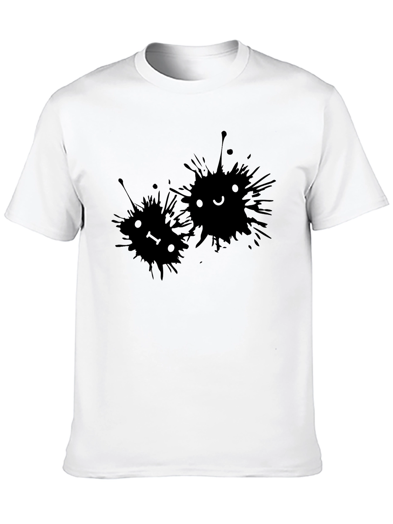 Cute Ink Splatter Face Tee - Unisex