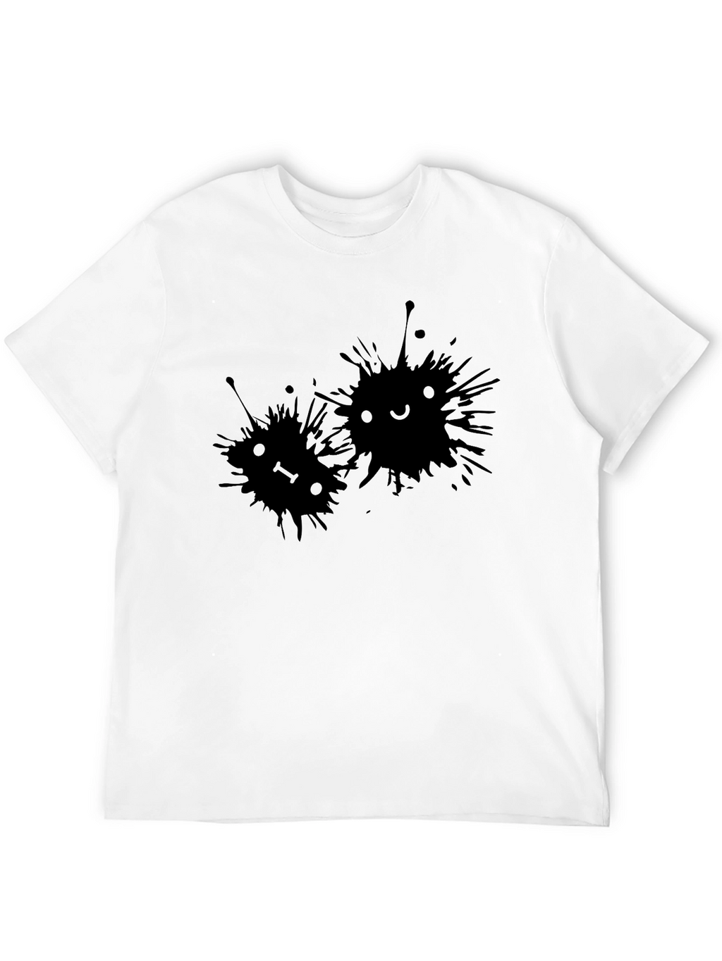 Cute Ink Splatter Face Tee - Unisex