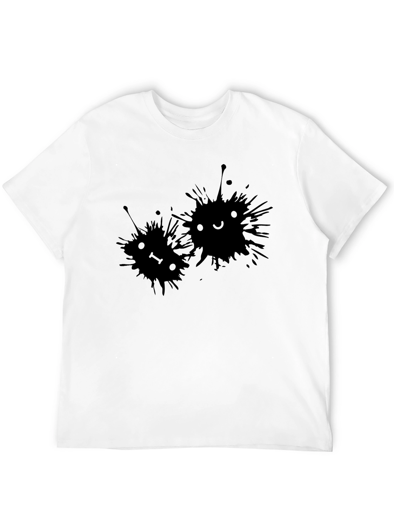 Cute Ink Splatter Face Tee - Unisex