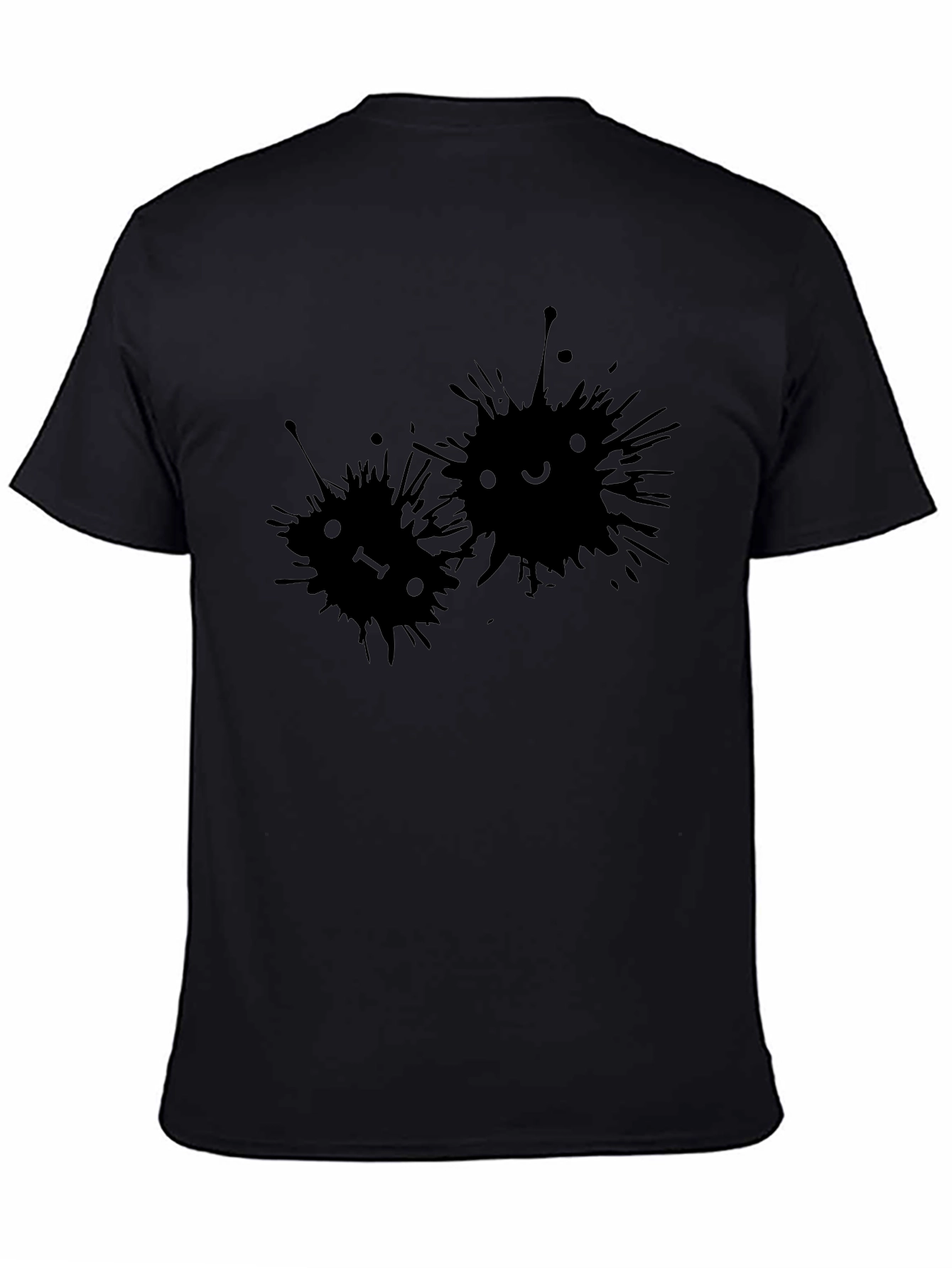Cute Ink Splatter Face Tee - Unisex