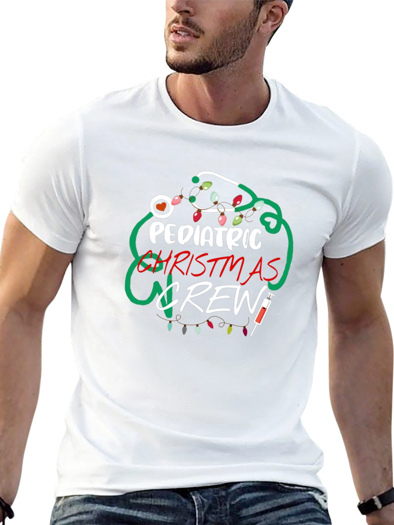 Pediatric Christmas Crew T-Shirt - Holiday Nurse Tee