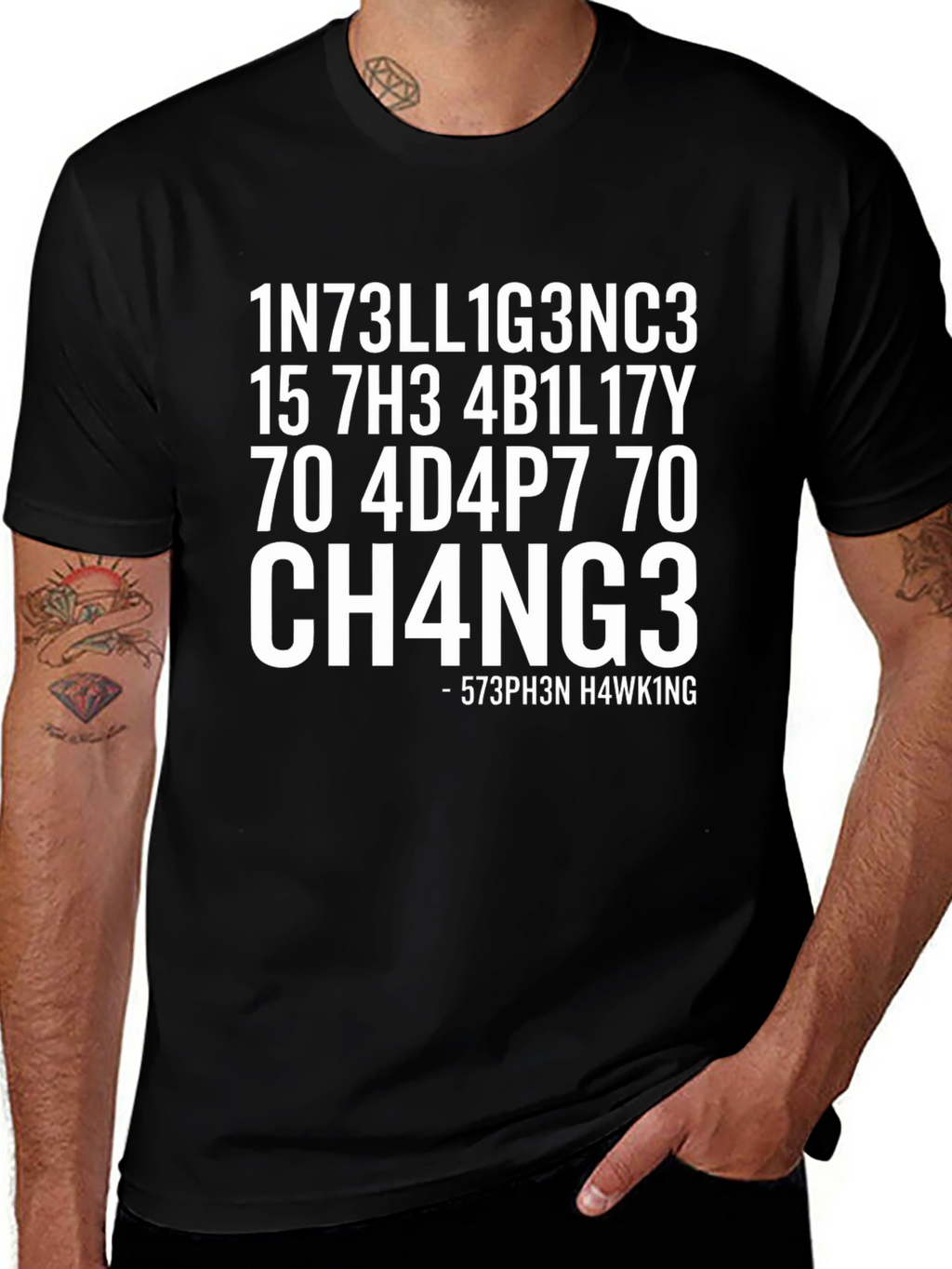 Funny Intelligence Math Code T-Shirt - Stephen Hawking
