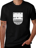 Tribal Arrow Graphic Print Black Tee