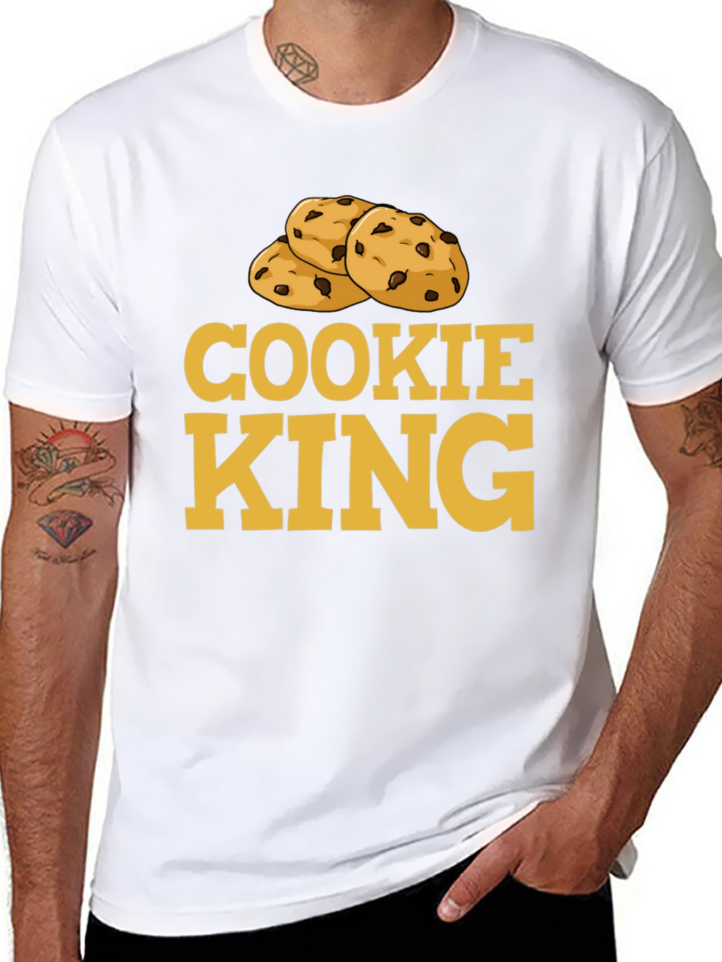 Cookie King T-Shirt - Novelty Foodie Tee