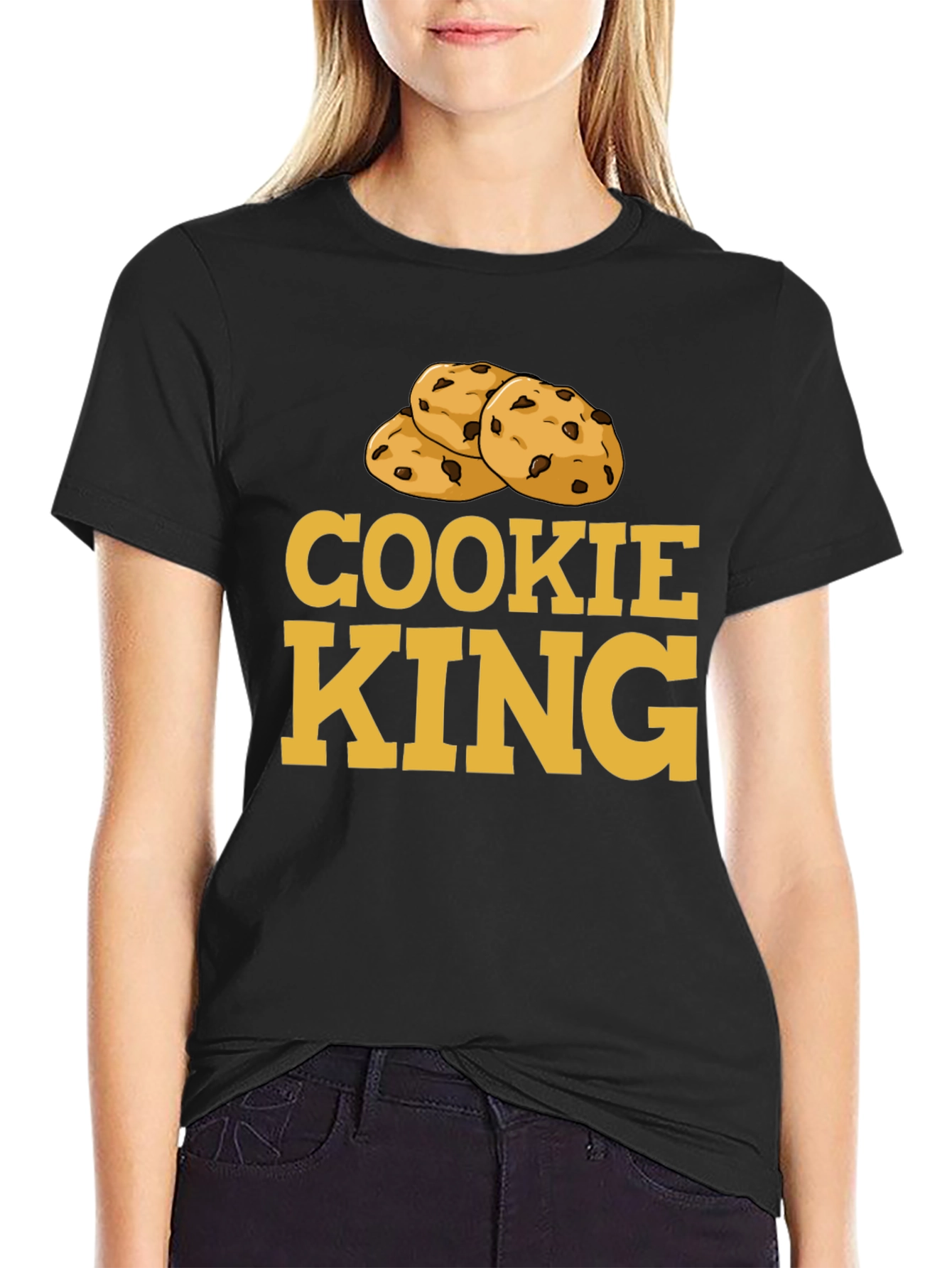 Cookie King T-Shirt - Novelty Foodie Tee