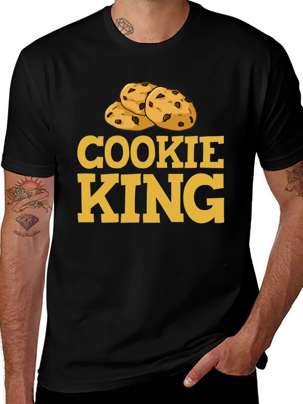Cookie King T-Shirt - Novelty Foodie Tee