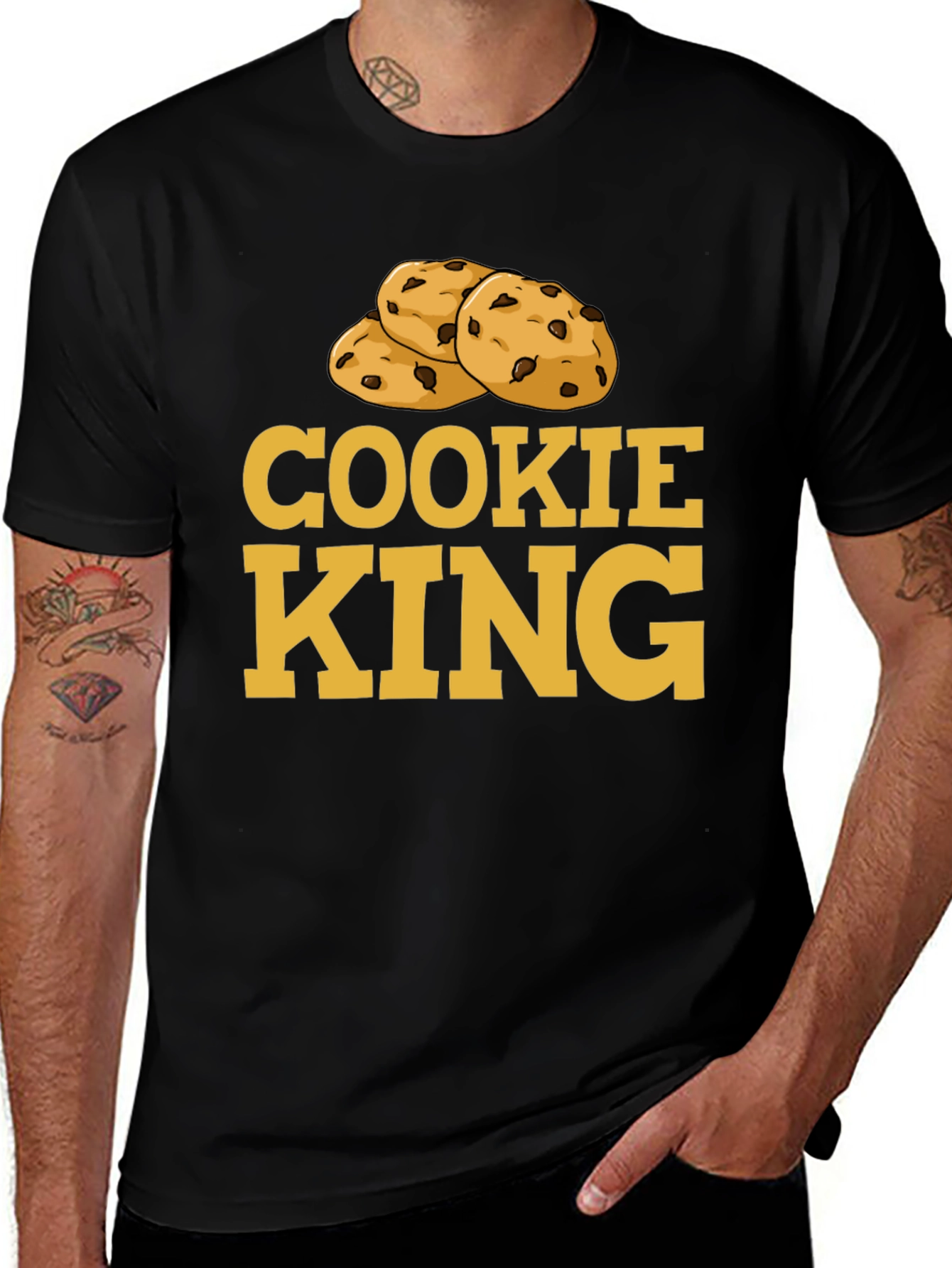 Cookie King T-Shirt - Novelty Foodie Tee