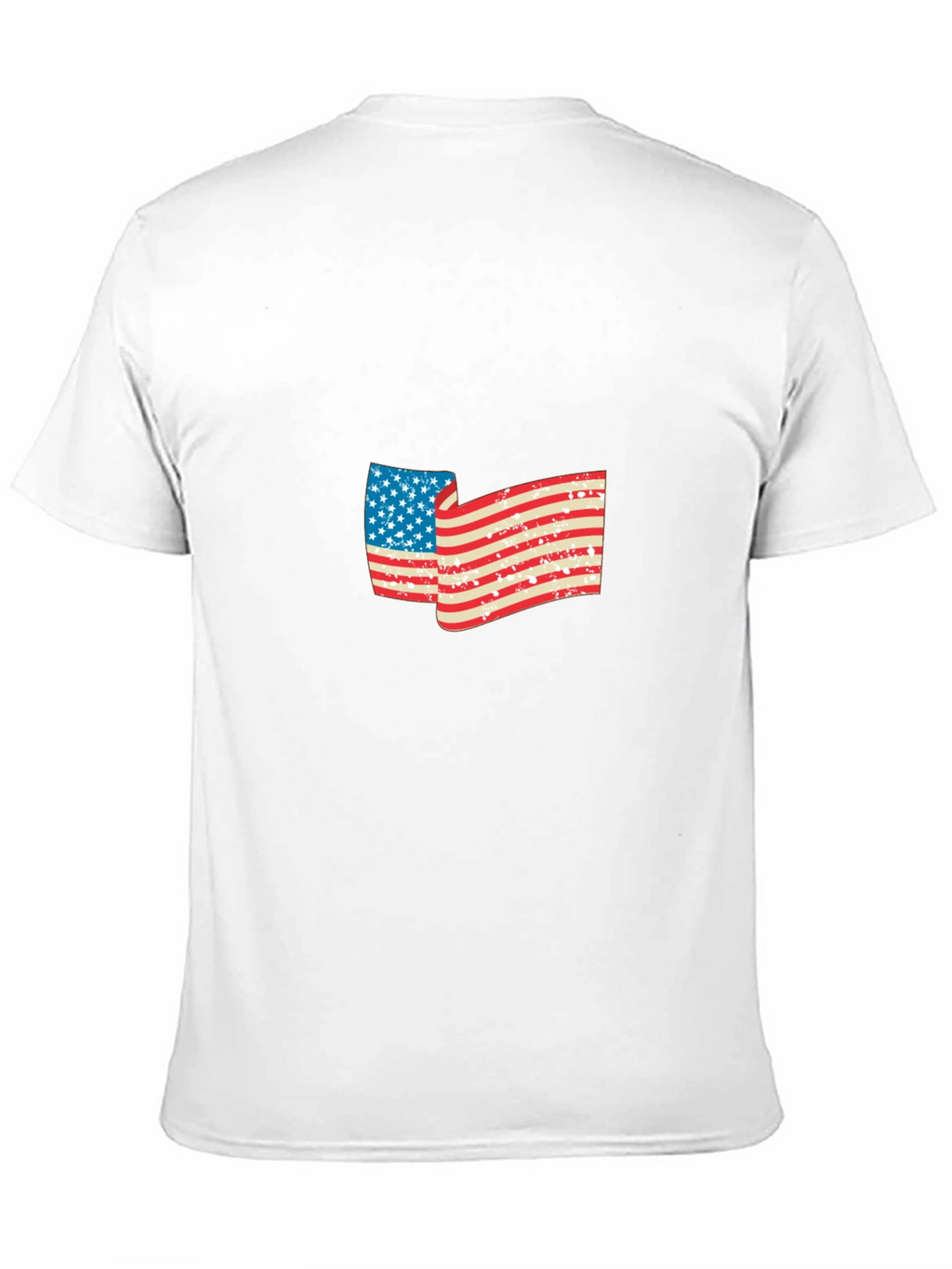 American Flag Graphic Black T-Shirt