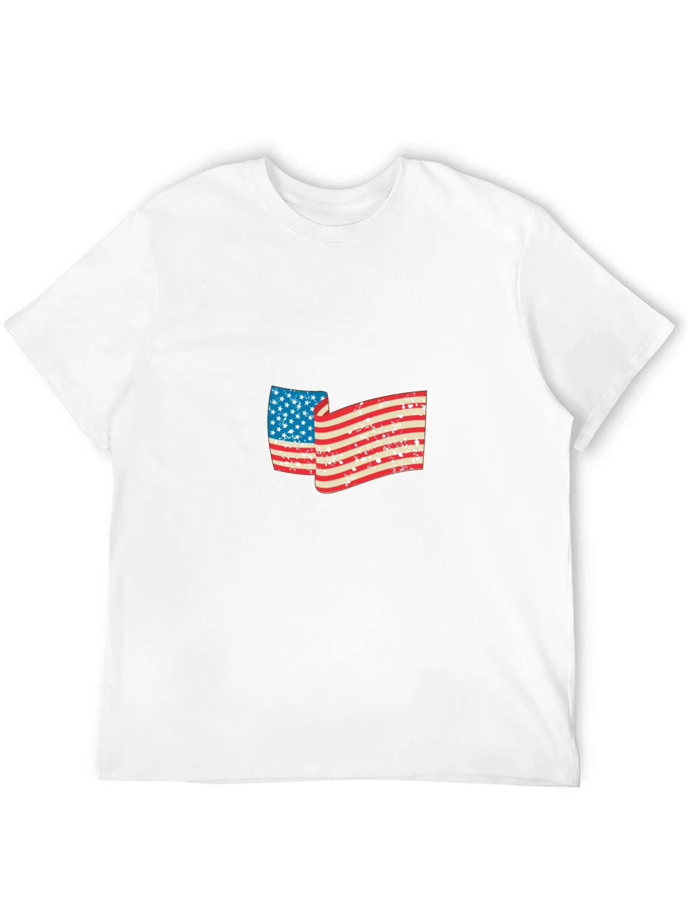 American Flag Graphic Black T-Shirt