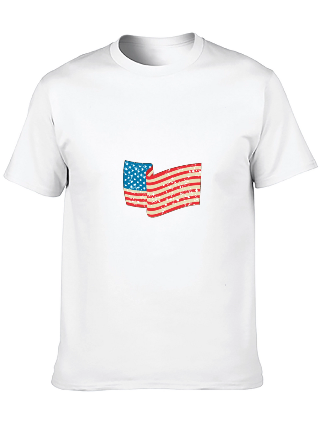 American Flag Graphic Black T-Shirt