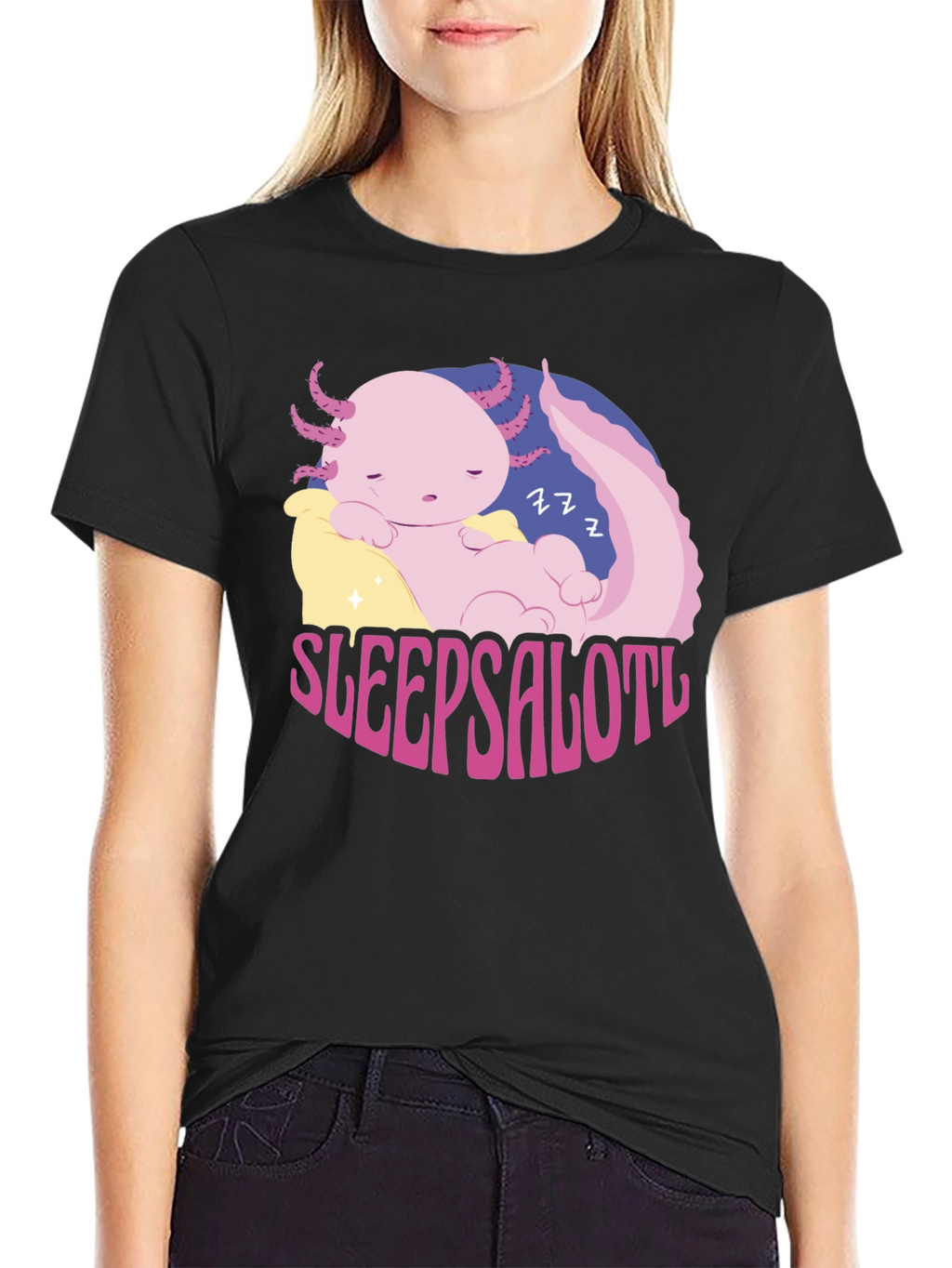 Sleepsalotl Axolotl T-Shirt - Cute & Comfy