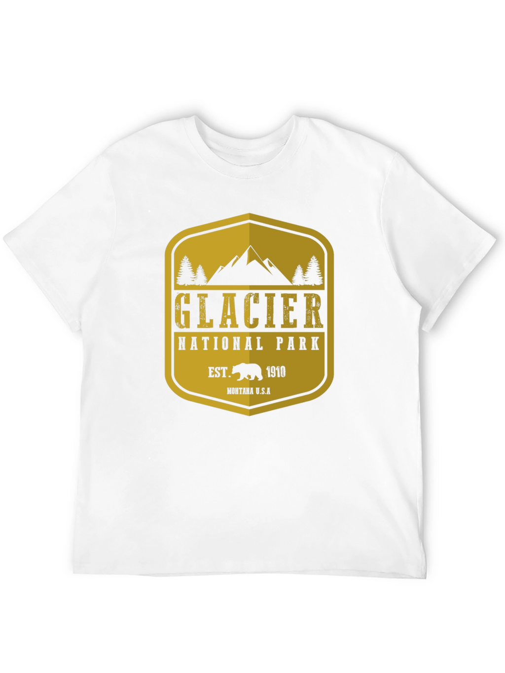 Glacier National Park T-Shirt - Black