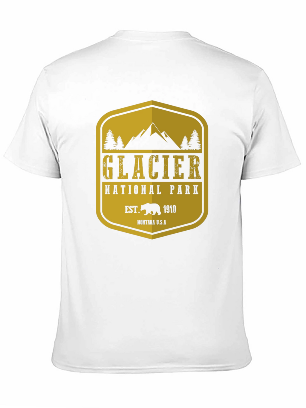 Glacier National Park T-Shirt - Black