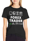 Forex Trader T-Shirt - Analysis Patience Decision Mentality