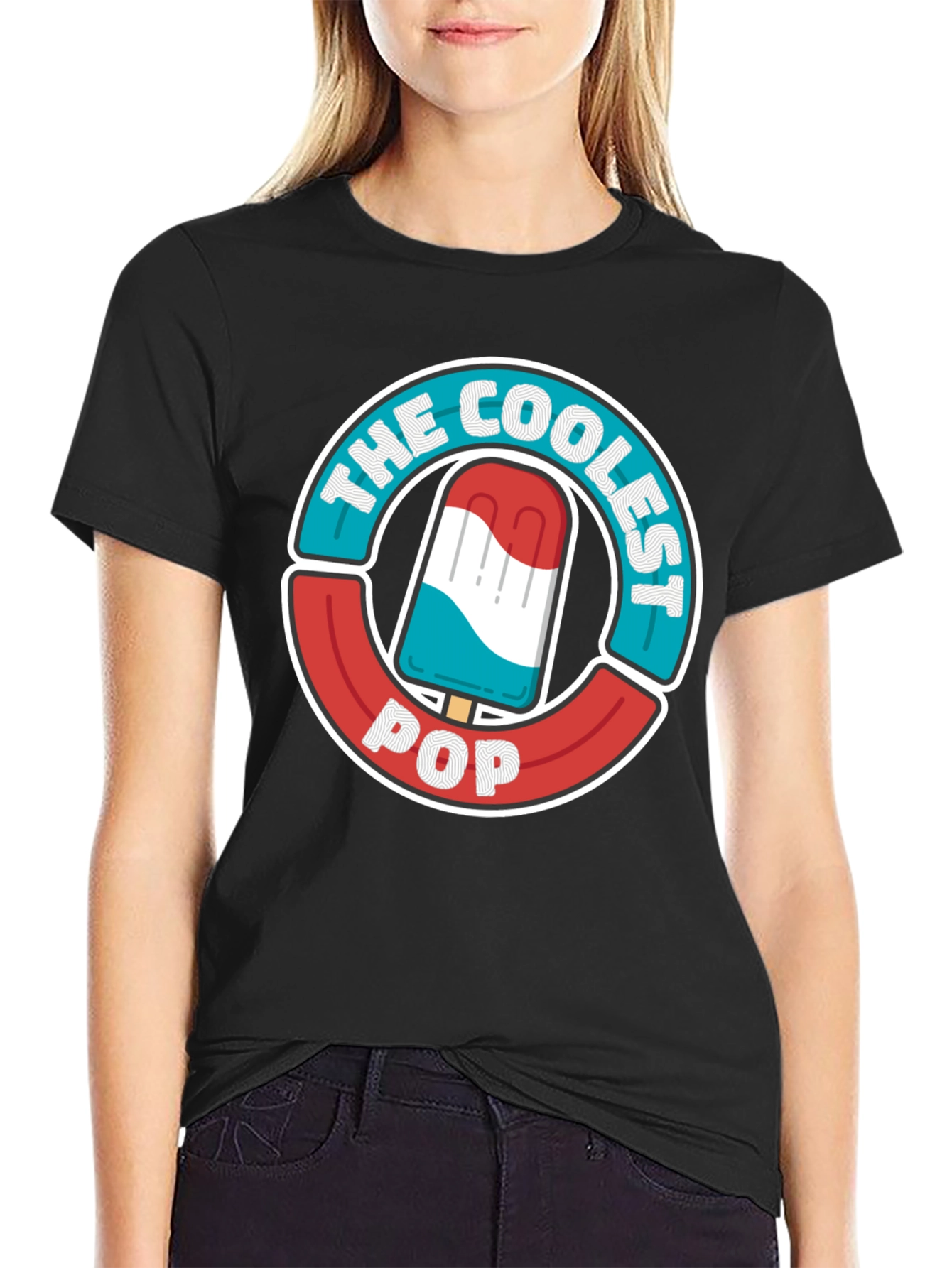 The Coolest Pop T-Shirt - Patriotic Popsicle Design