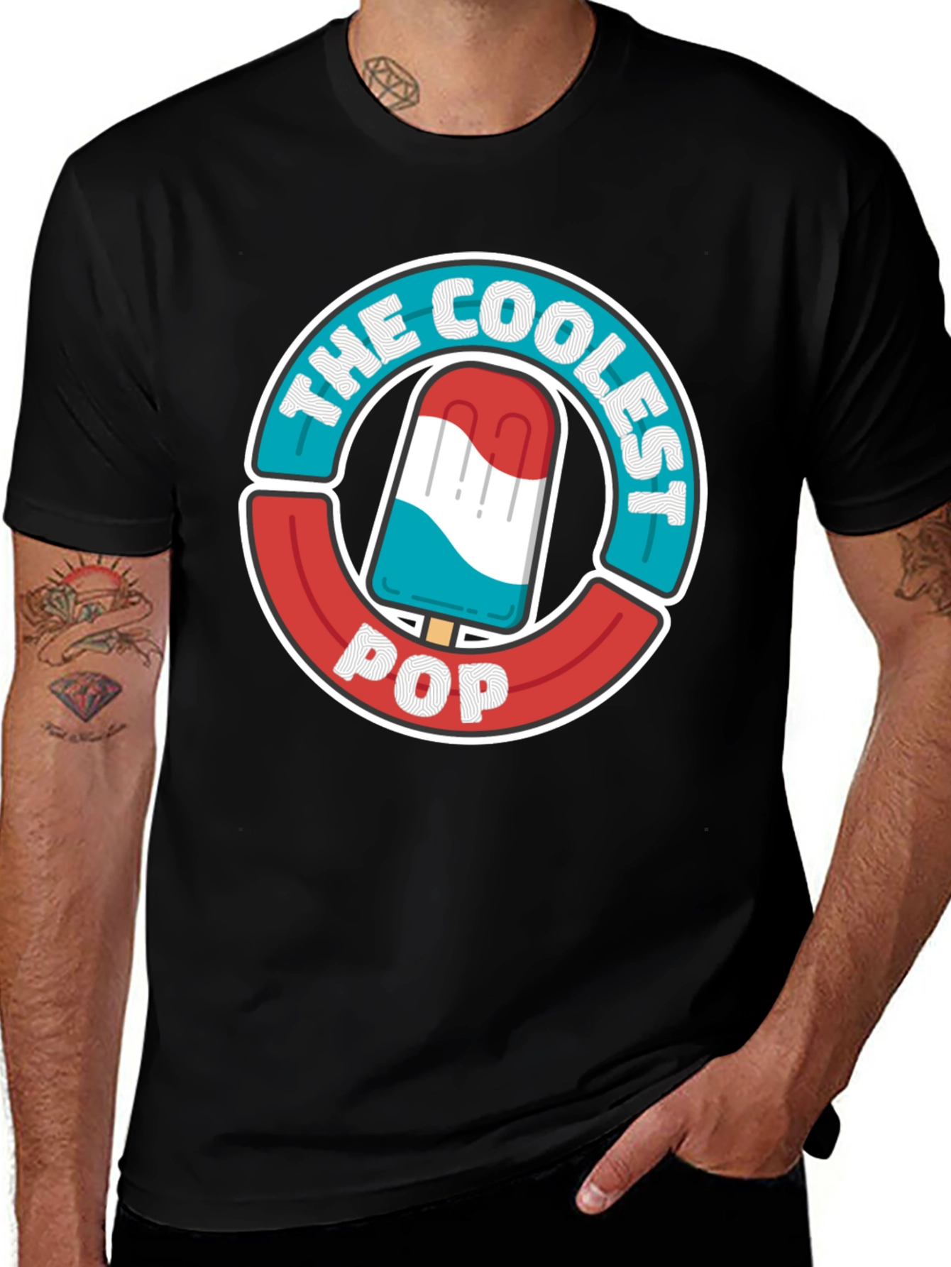The Coolest Pop T-Shirt - Patriotic Popsicle Design