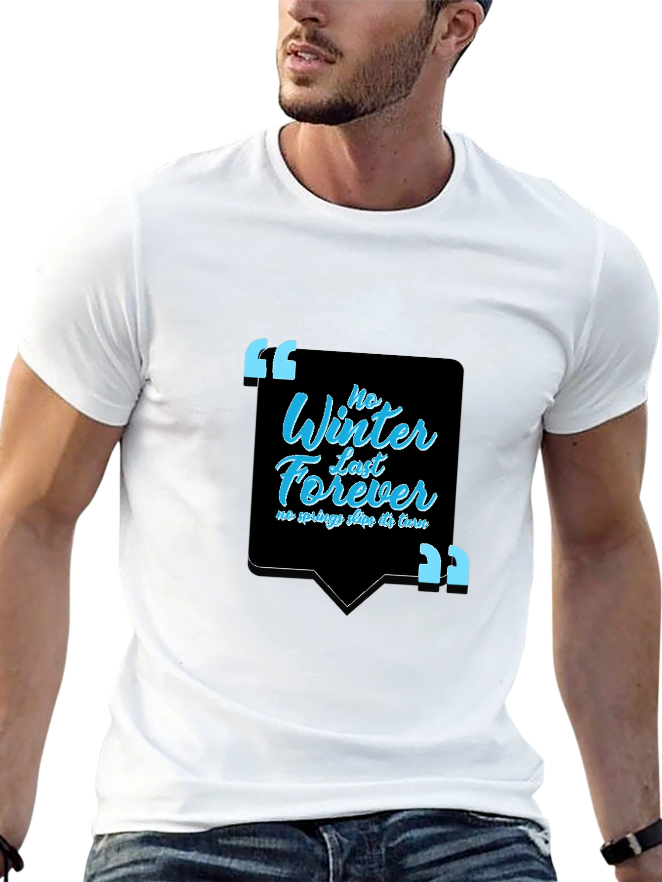 Inspirational Quote Black Graphic Tee