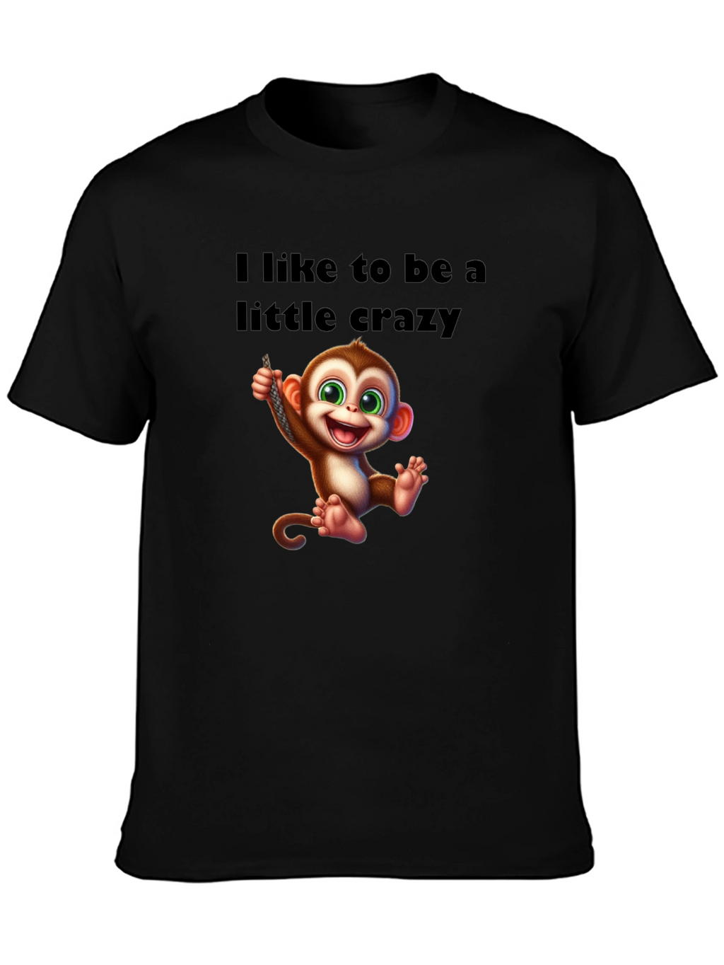 Crazy Monkey Graphic T-Shirt