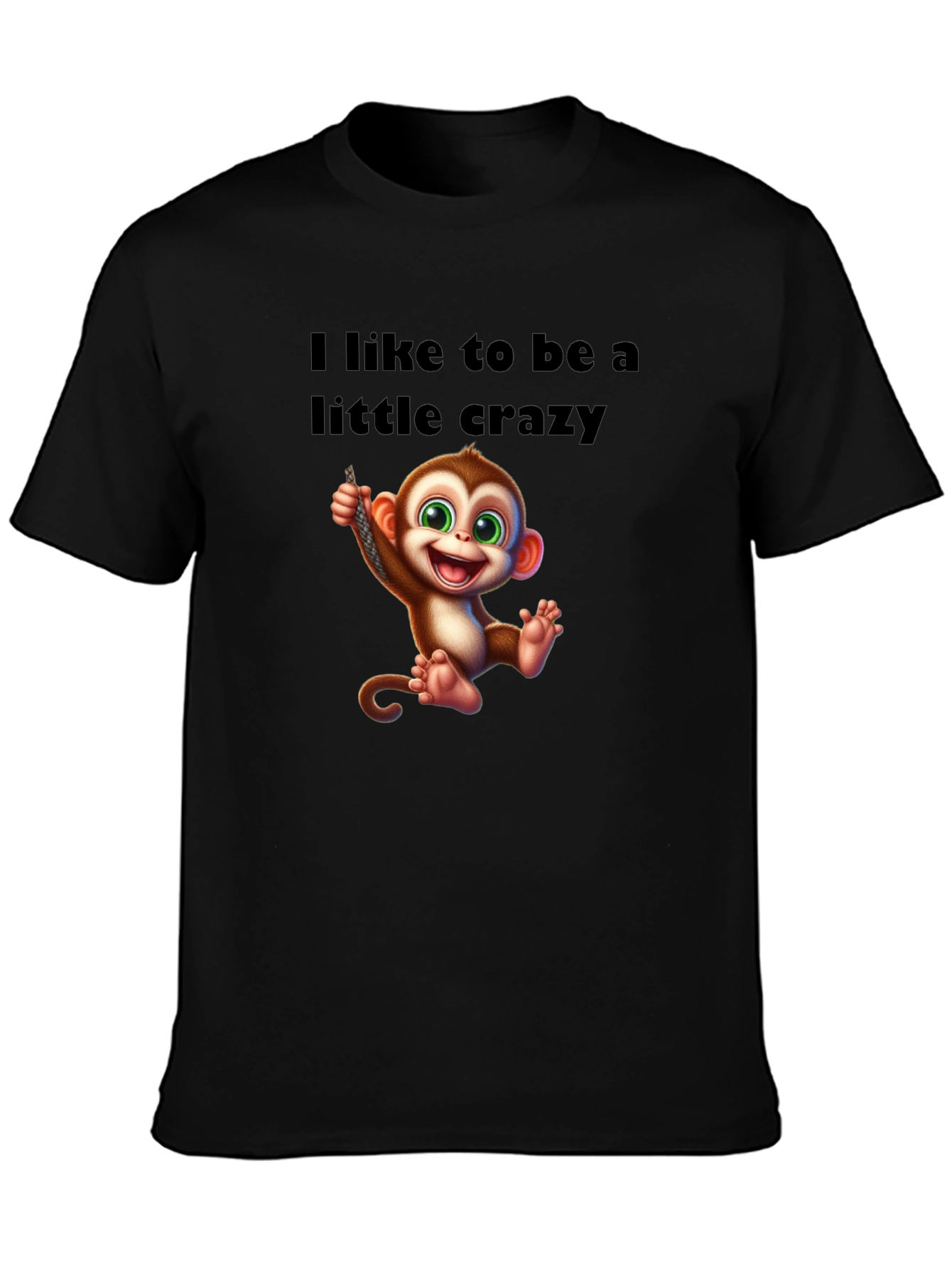 Crazy Monkey Graphic T-Shirt
