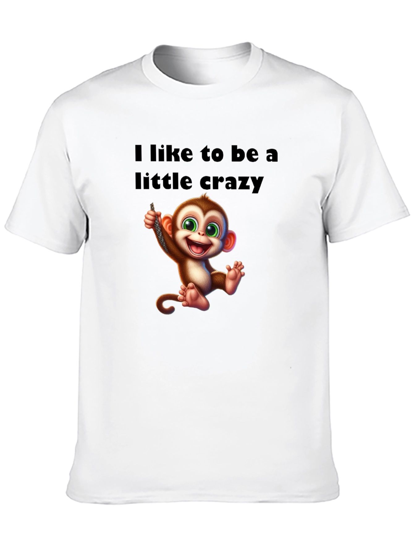 Crazy Monkey Graphic T-Shirt