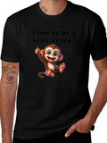 Crazy Monkey Graphic T-Shirt