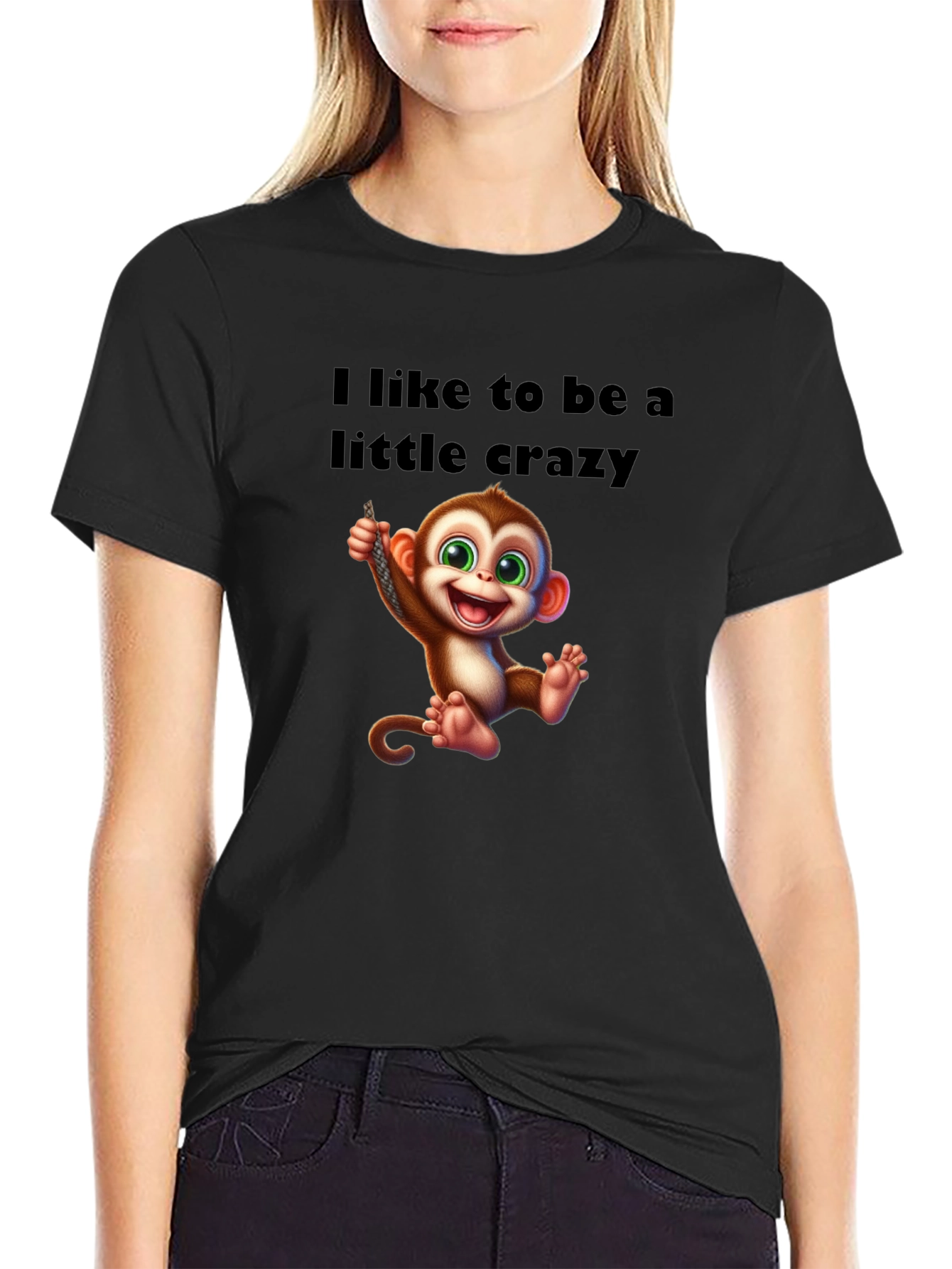 Crazy Monkey Graphic T-Shirt