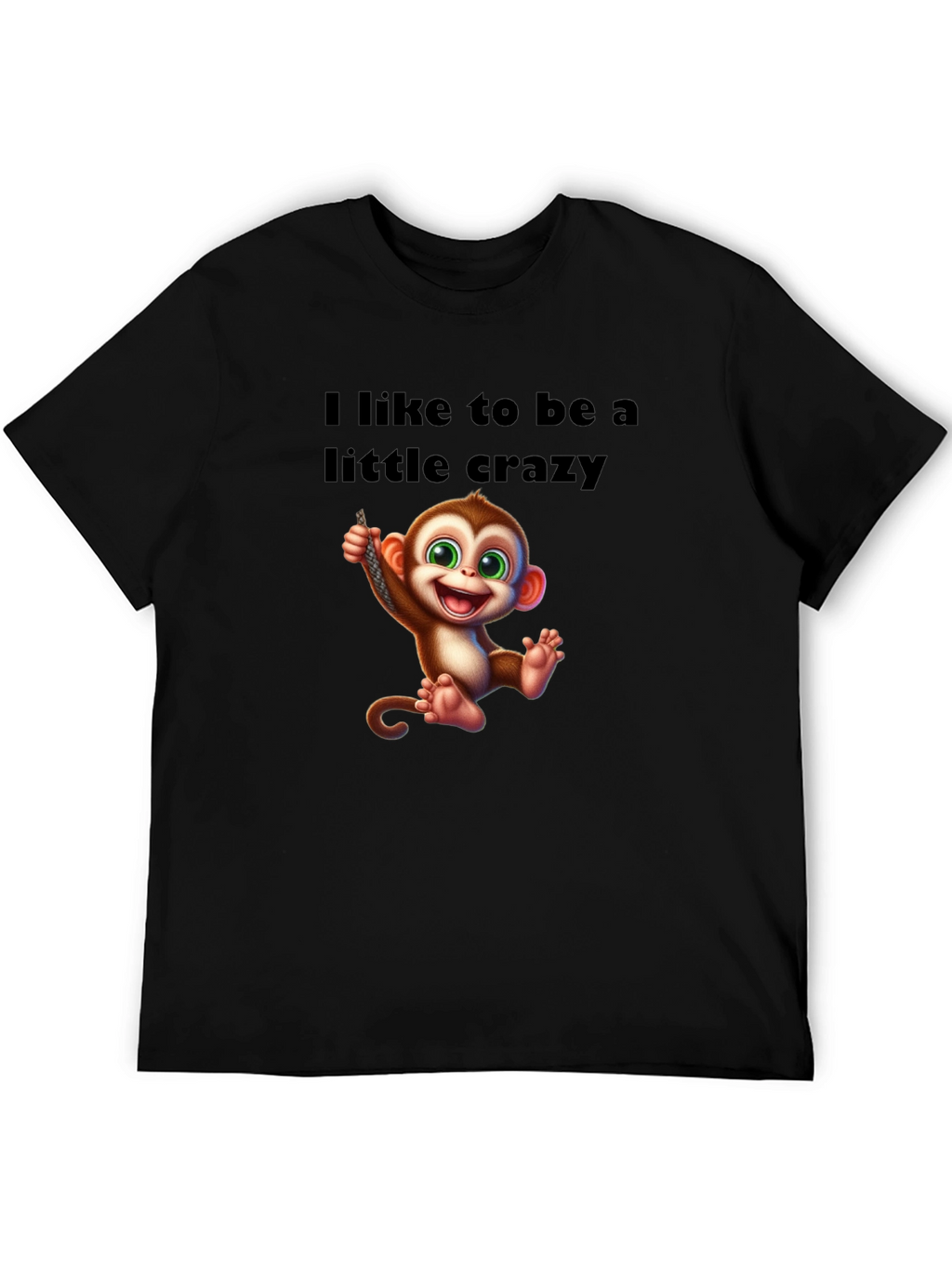 Crazy Monkey Graphic T-Shirt