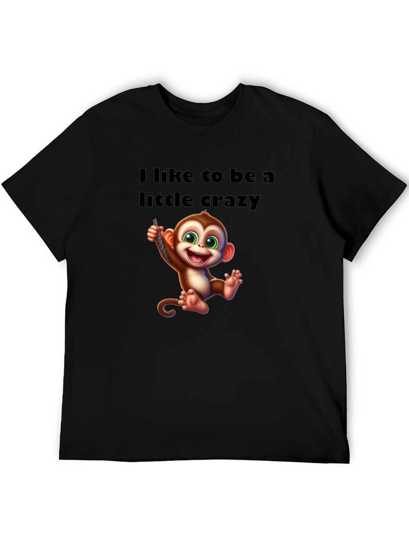 Crazy Monkey Graphic T-Shirt