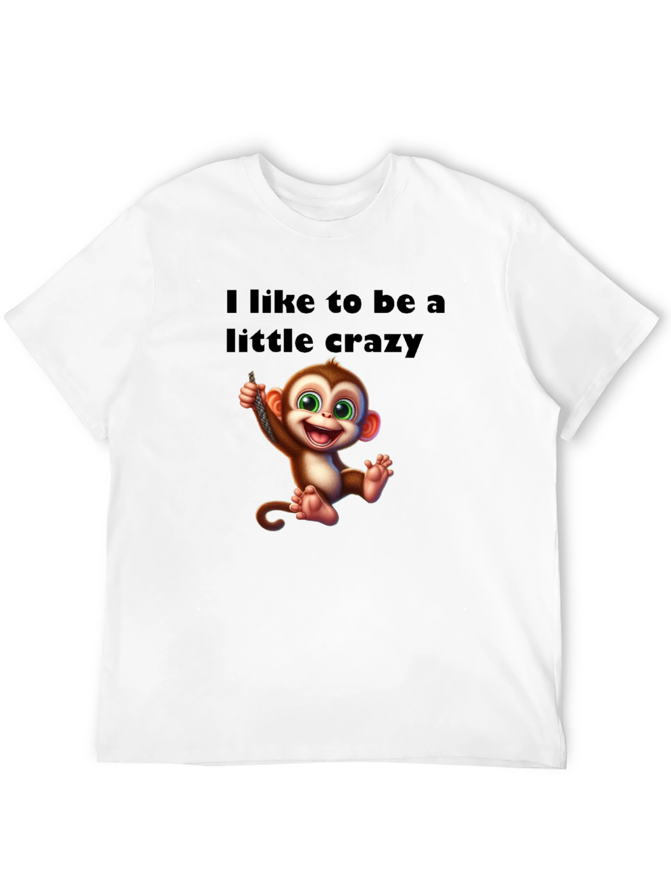 Crazy Monkey Graphic T-Shirt