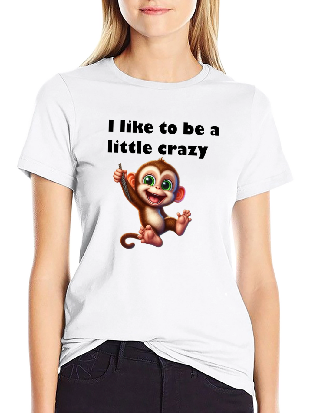 Crazy Monkey Graphic T-Shirt