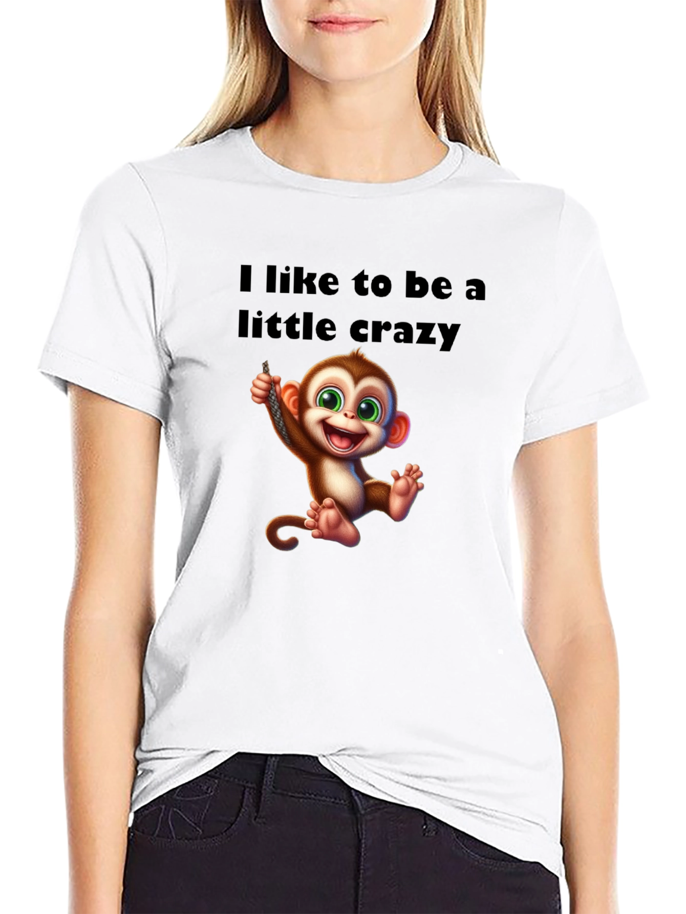 Crazy Monkey Graphic T-Shirt