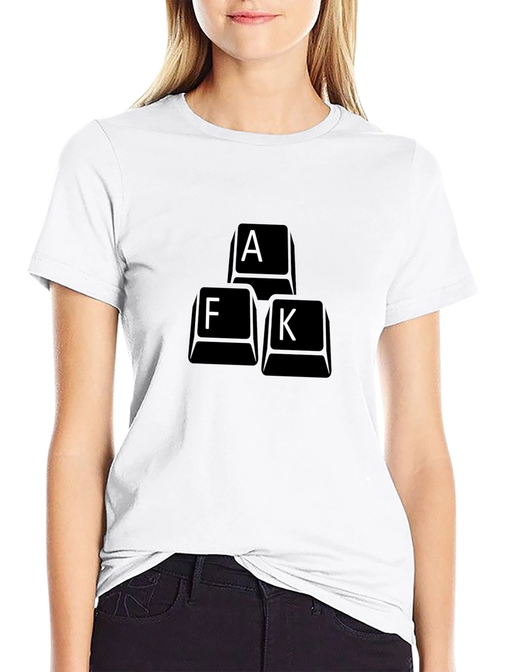AFK Keyboard Key T-Shirt - Black