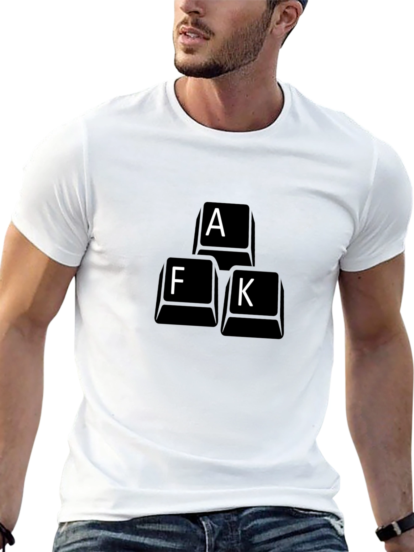 AFK Keyboard Key T-Shirt - Black