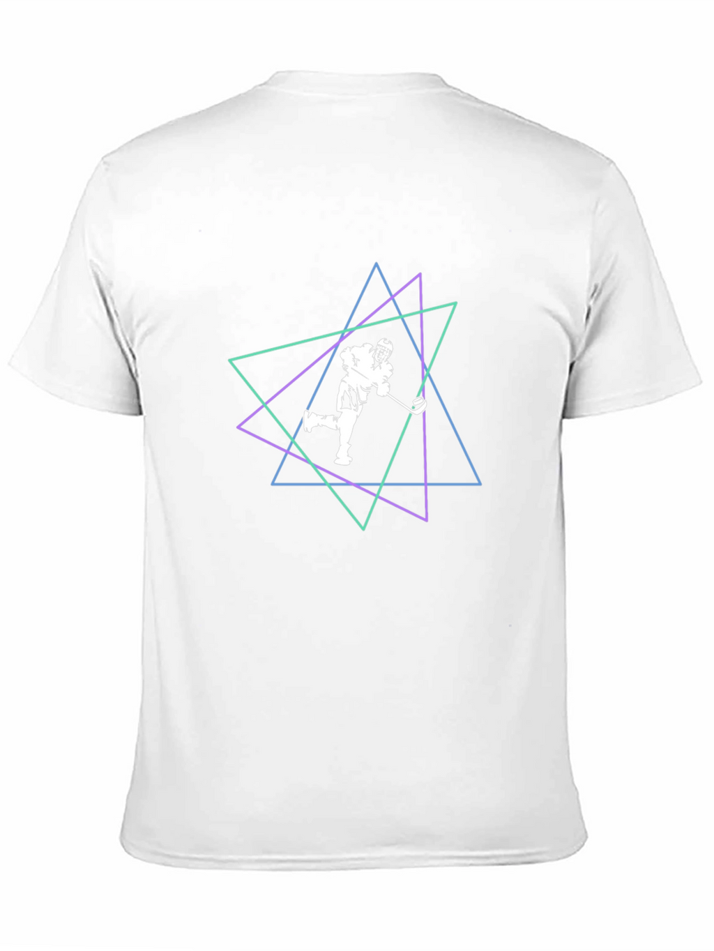 Geometric Hockey Player T-Shirt