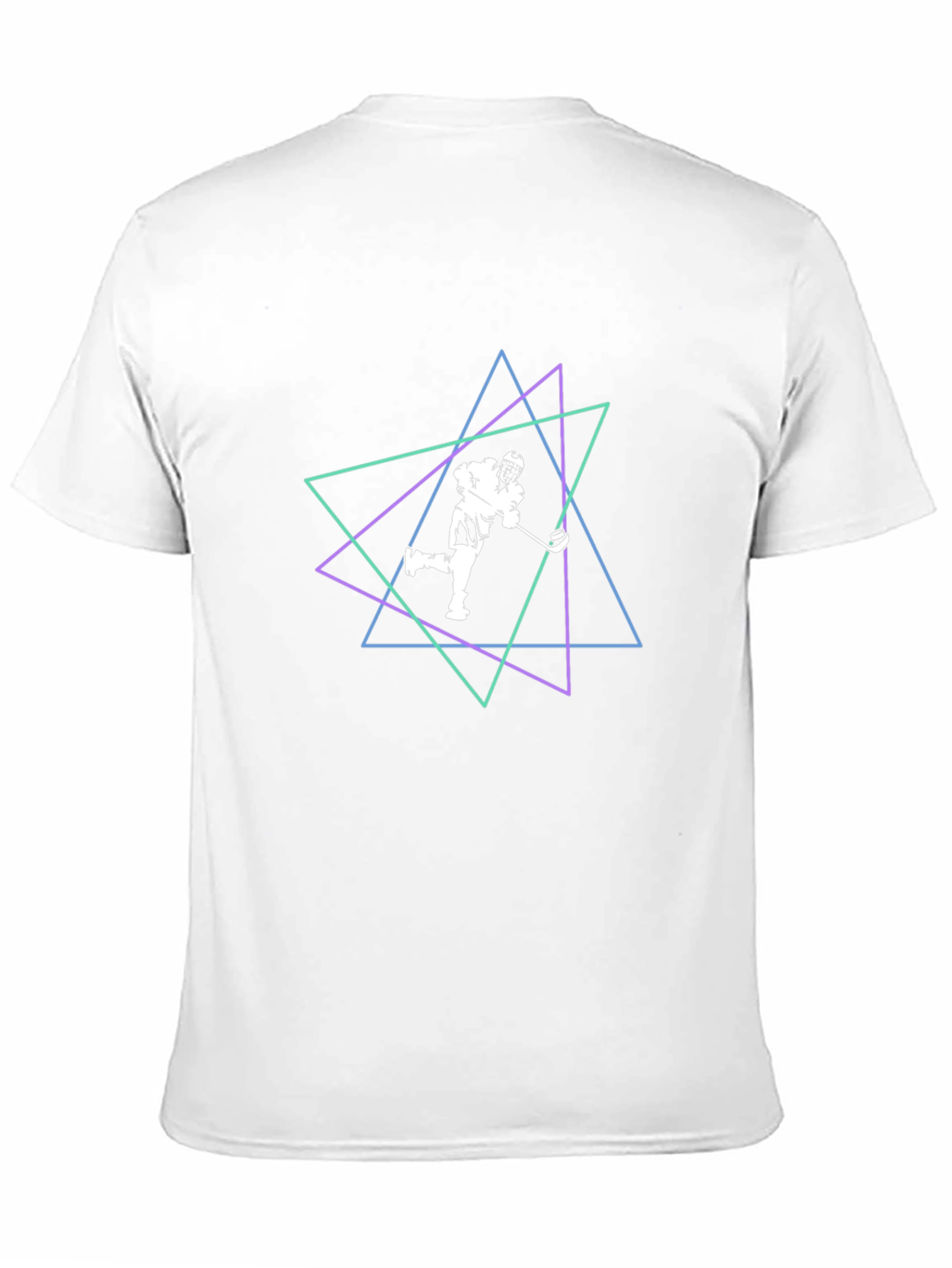 Geometric Hockey Player T-Shirt