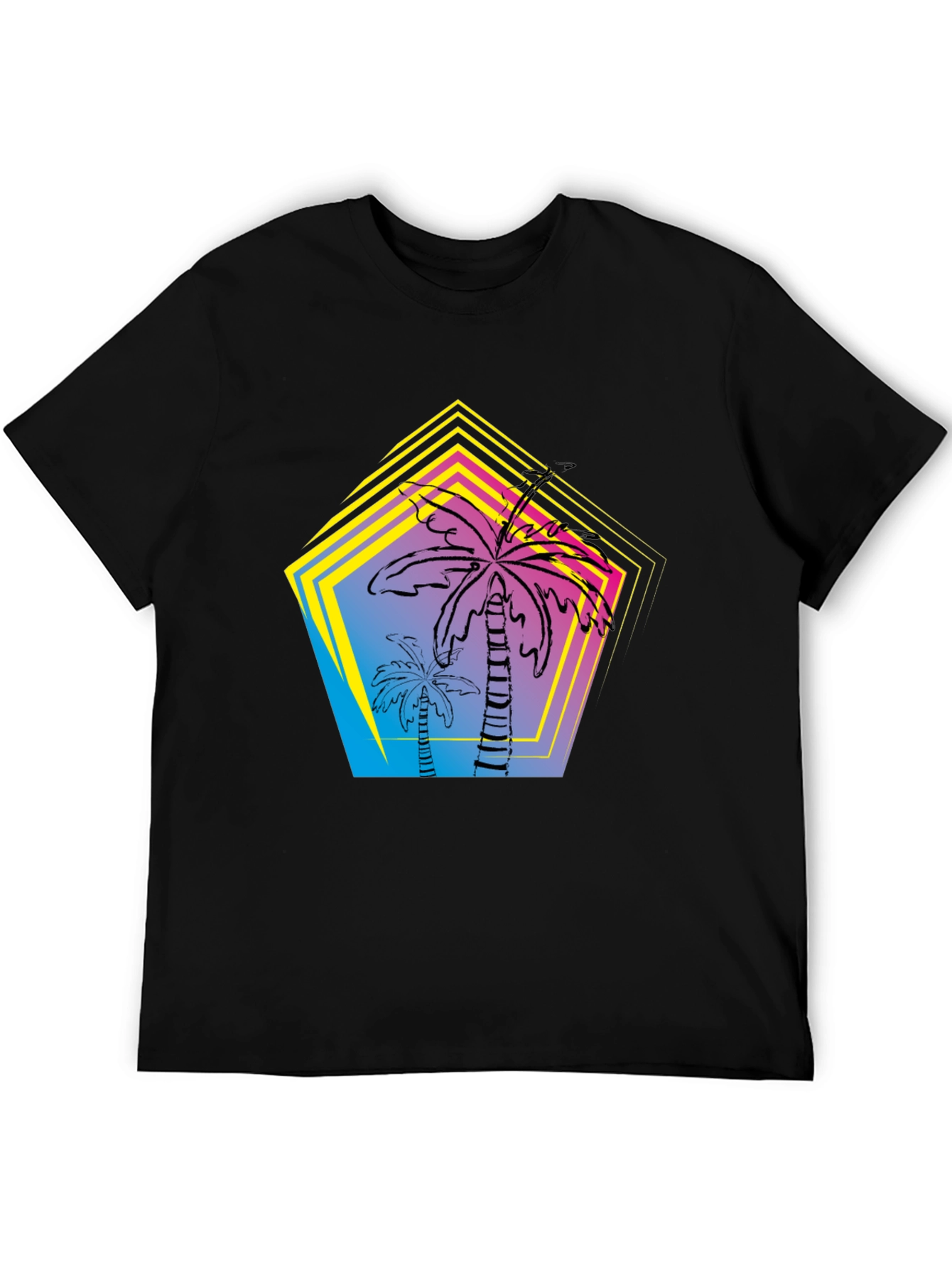 Palm Tree Retro Graphic T-Shirt