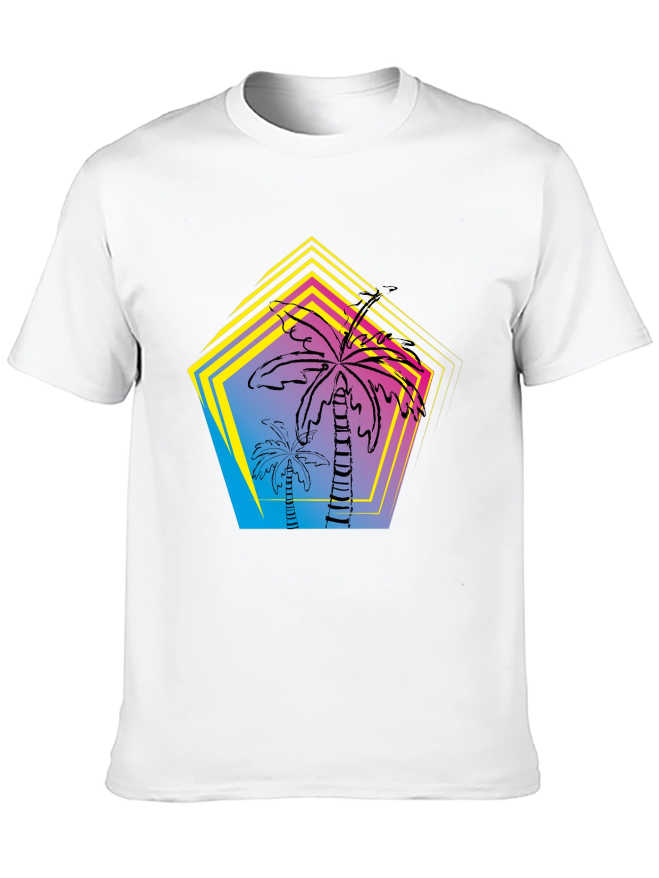 Palm Tree Retro Graphic T-Shirt