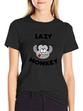 Lazy Monkey Graphic T-Shirt