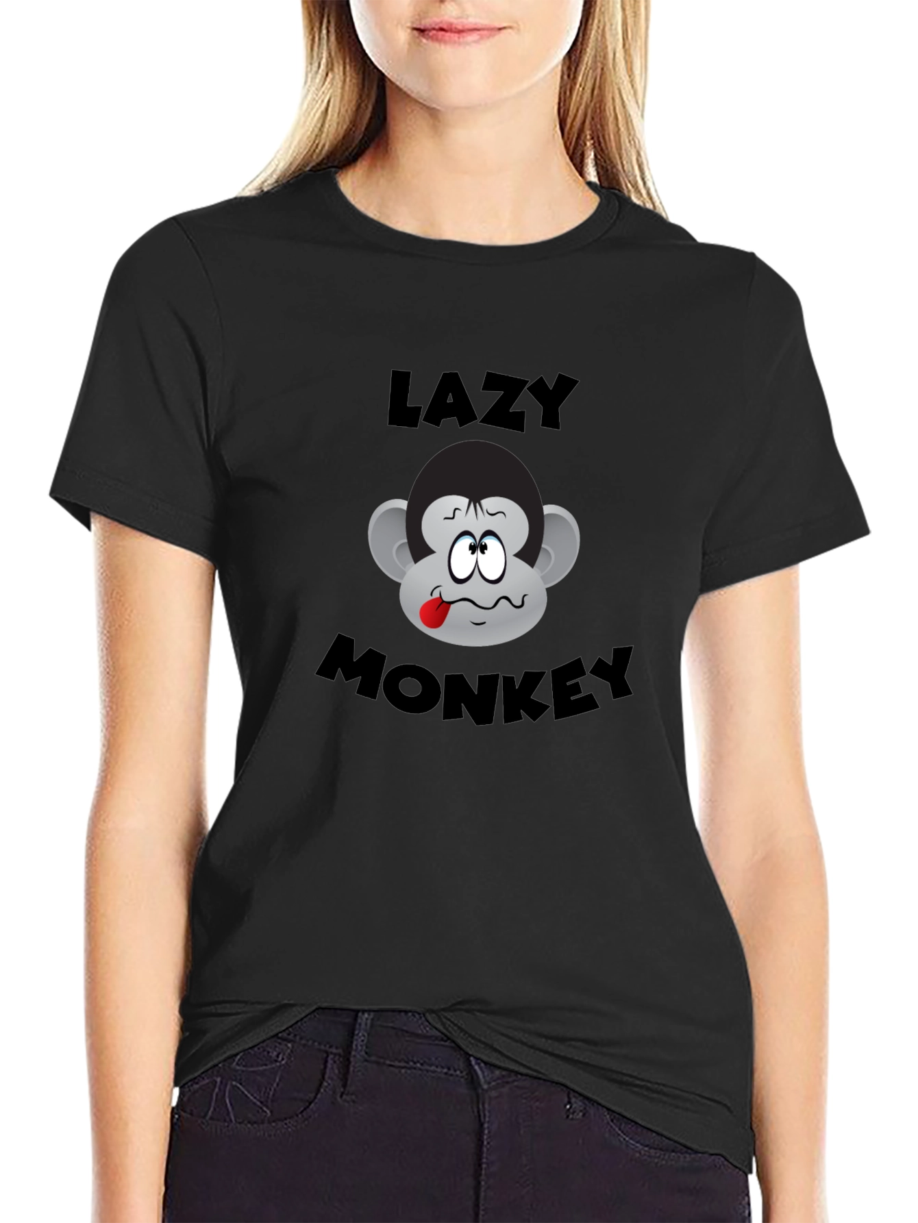 Lazy Monkey Graphic T-Shirt