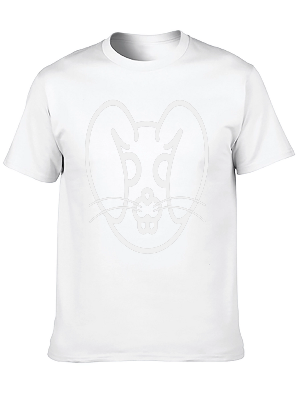 Bunny Graphic Tee - Black Cotton Blend T-Shirt