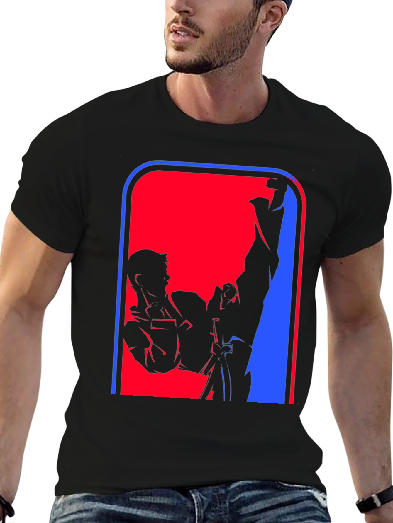 Martial Arts Silhouette Graphic Tee