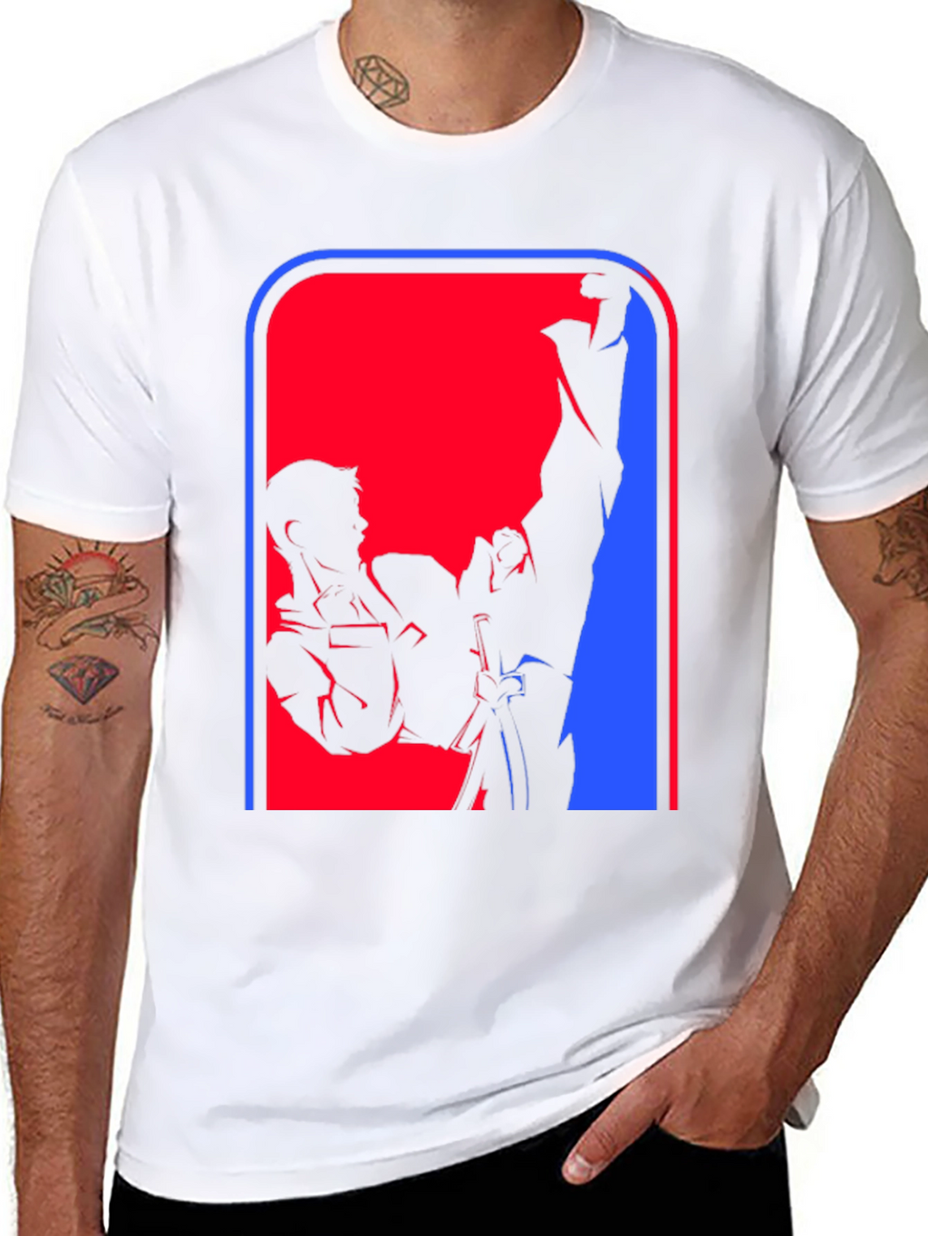 Martial Arts Silhouette Graphic Tee