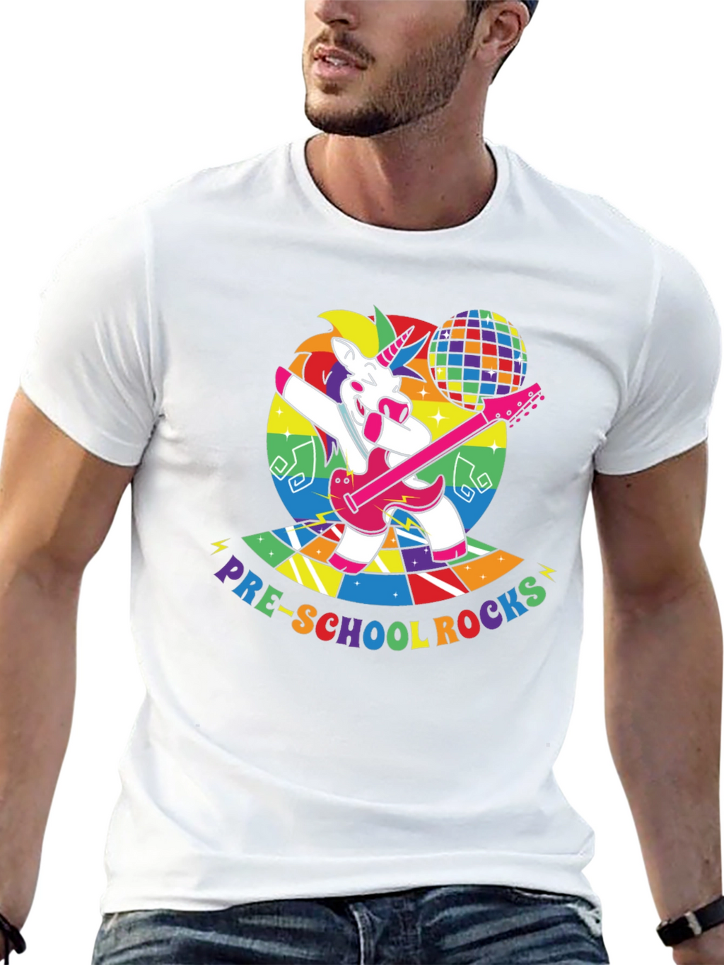 Pre-School Rocks Unicorn T-Shirt