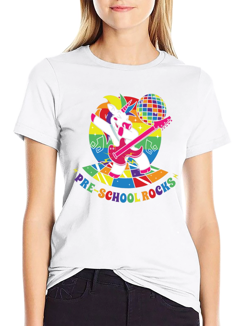 Pre-School Rocks Unicorn T-Shirt