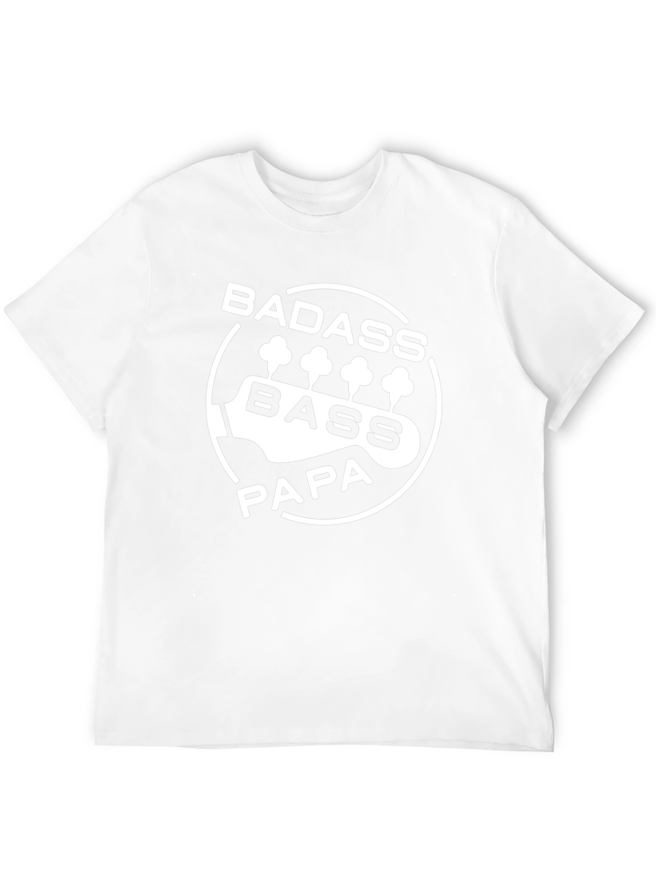 Badass Bass Papa T-Shirt - Cool Musician Dad Tee