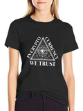 Crypto Currency Illuminati Graphic Tee - Black