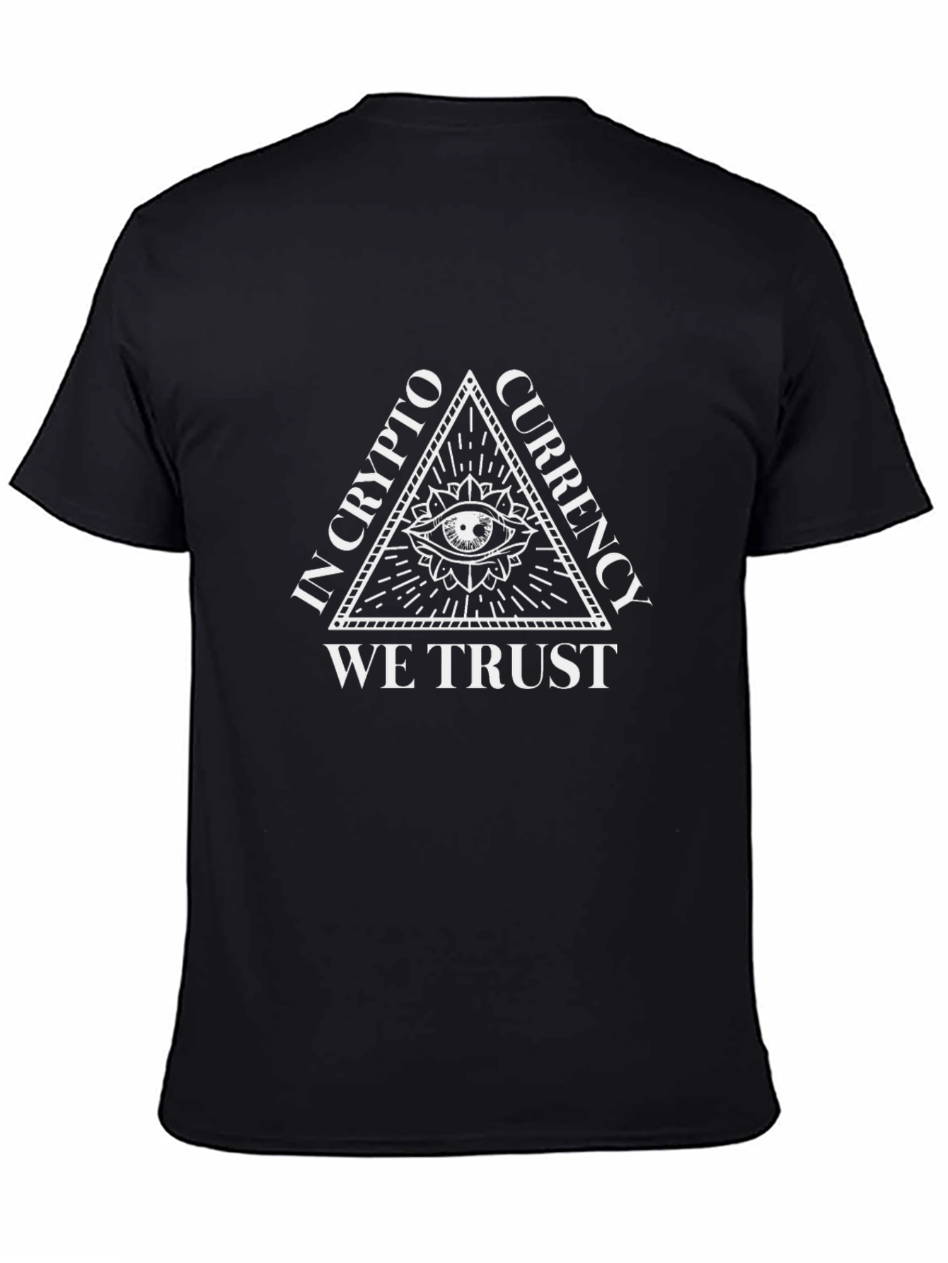Crypto Currency Illuminati Graphic Tee - Black