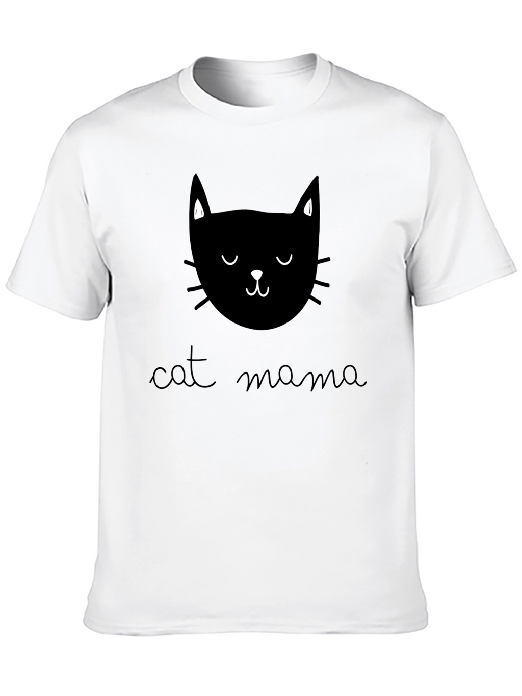 Cat Mama Graphic Tee - Unisex Black T-Shirt