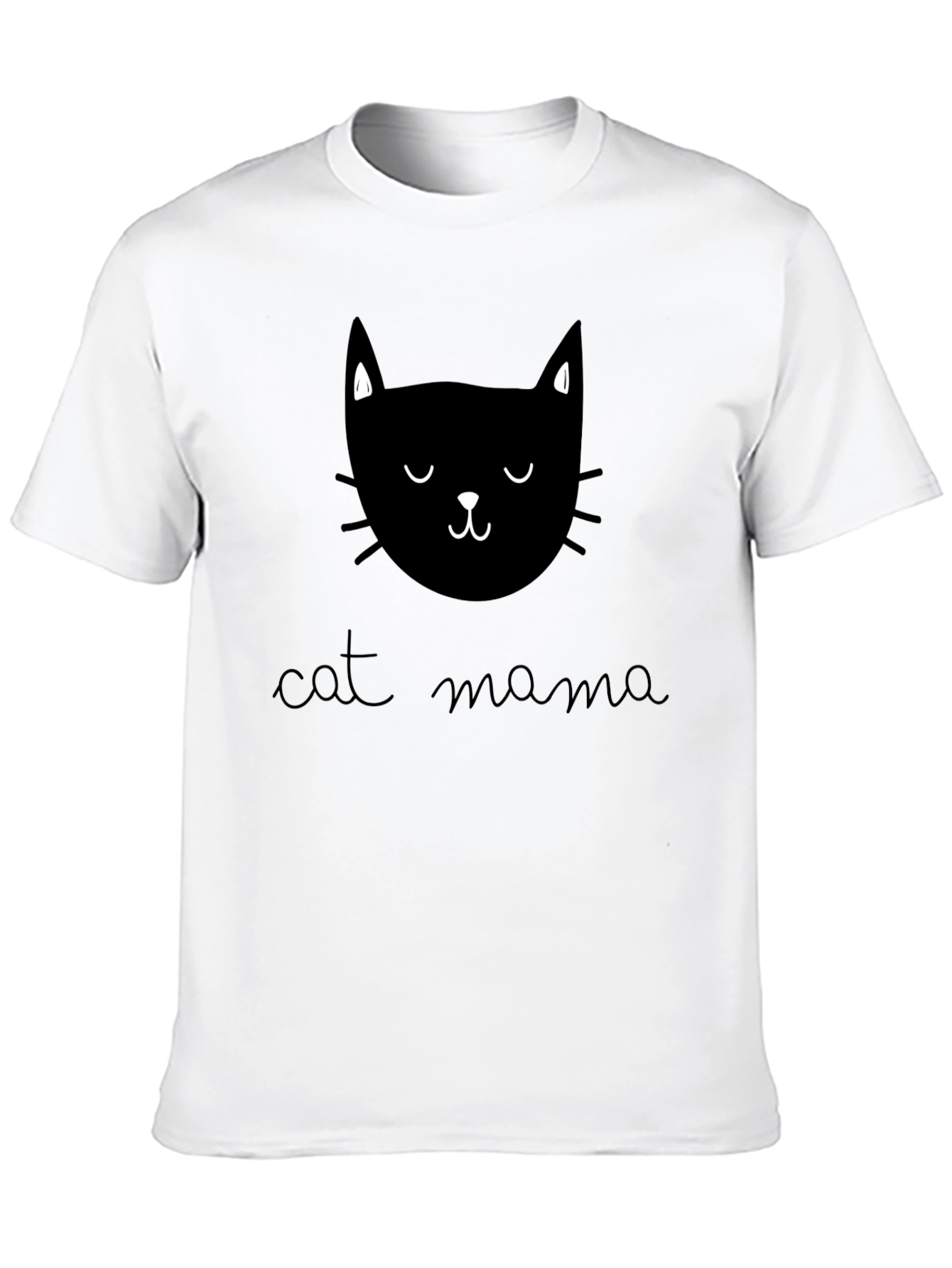 Cat Mama Graphic Tee - Unisex Black T-Shirt