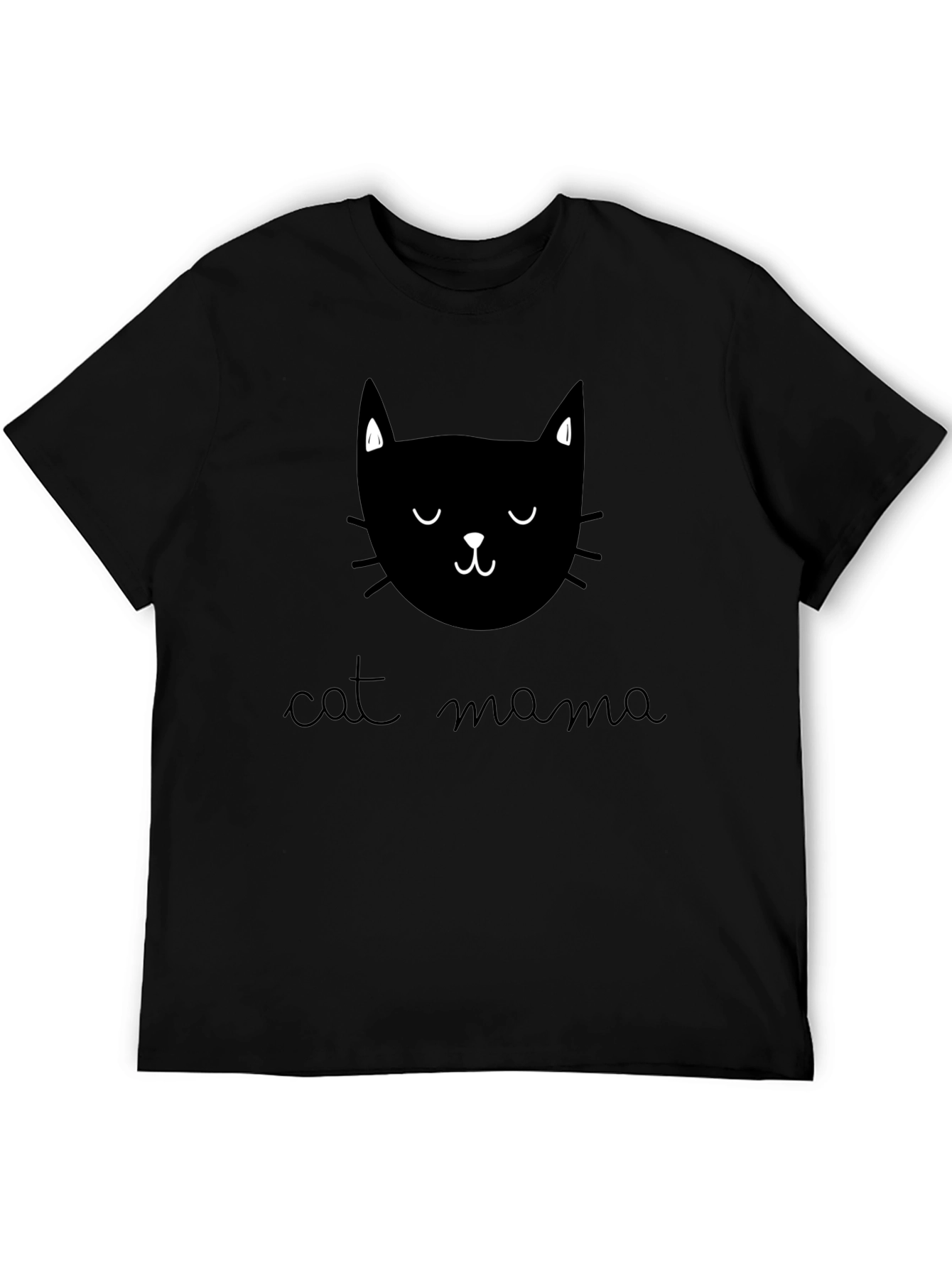 Cat Mama Graphic Tee - Unisex Black T-Shirt